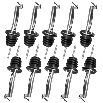 10-Pack Stainless Steel Wine Pourers Liquor Pour Spouts Set for Wine Liquor Olive Oil Coffee Syrup Vinegar Bottles
10-Pack Stainless Steel Wine Pourers Liquor Pour Spouts Set for Wine Liquor Olive Oil Coffee Syrup Vinegar Bottles