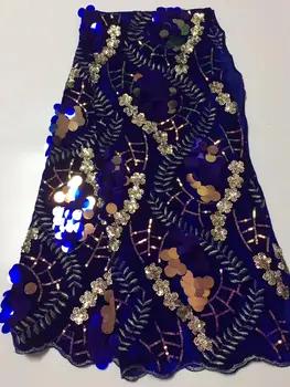 2019 Latest Velvet sequined lace fabric French Nigerian Lace Fabrics High Quality sequin African Lace Fabric Royal Blue Wedding
2019 Latest Velvet sequined lace fabric French Nigerian Lace Fabrics High Quality sequin African Lace Fabric Royal Blue Wedding