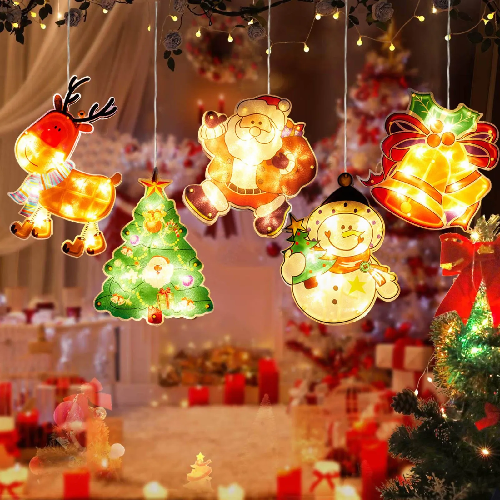 Christmas LED String Lights Cartoon Christmas Lights Santa Claus Christmas Tree Pendants Ornaments for New Year Festival Party
Christmas LED String Lights Cartoon Christmas Lights Santa Claus Christmas Tree Pendants Ornaments for New Year Festival Party