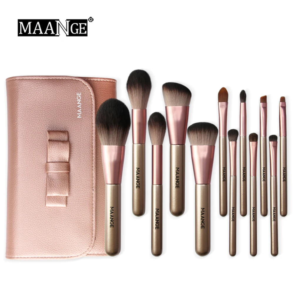 12 pcs Professional Makeup Brushes High Quality Cosmetic Powder Blush Foundation brush Set with PU bag drop shipping
12 pcs Professional Makeup Brushes High Quality Cosmetic Powder Blush Foundation brush Set with PU bag drop shipping