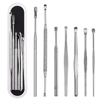 7pcs Ear Spoon Set Stainless Steel Ear Pick Kit Ear Wax Removers Ear Clean Tool With Case
7pcs Ear Spoon Set Stainless Steel Ear Pick Kit Ear Wax Removers Ear Clean Tool With Case