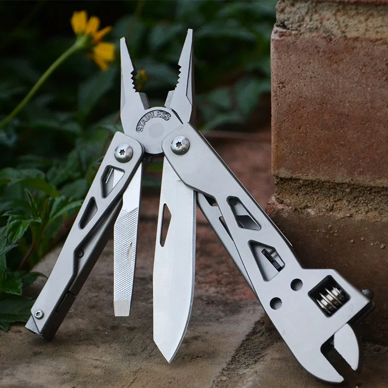 New Arrival Multi Tool Set Adjustable Wrench Jaw Multi Pliers with Knife Bottle Opener Nail File for Travel and Camping
New Arrival Multi Tool Set Adjustable Wrench Jaw Multi Pliers with Knife Bottle Opener Nail File for Travel and Camping