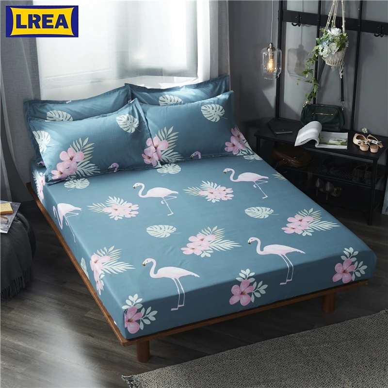 LREA New Product 1pcs 150x200cm 100%Polyester Printed Solid Fitted Sheet Mattress Cover Four Corners With Elastic Band Bed Sheet
LREA New Product 1pcs 150x200cm 100%Polyester Printed Solid Fitted Sheet Mattress Cover Four Corners With Elastic Band Bed Sheet