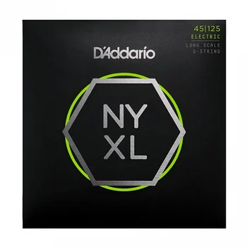 Nyxl45125 string kit for 5 string bass guitar, Lt top/Med BTM, 45-125, D'Addario
Nyxl45125 string kit for 5 string bass guitar, Lt top/Med BTM, 45-125, D'Addario