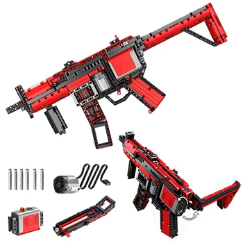 732pcs Electric Model Building Blocks Gun Set HK MP5 MLI Submachine Gun Military Technic Machine Gun Bricks STEM Toys for Boys
732pcs Electric Model Building Blocks Gun Set HK MP5 MLI Submachine Gun Military Technic Machine Gun Bricks STEM Toys for Boys