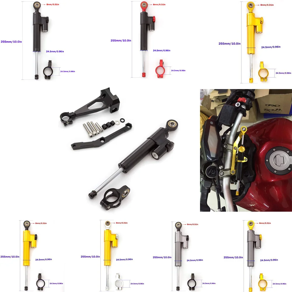 Knight Motorcycle Steering Stabilize Damper Bracket Mounting kit Anti-vibration for MT09 MT-09 MT 09 FZ09 FZ 09 FZ-09 2013-2017
Knight Motorcycle Steering Stabilize Damper Bracket Mounting kit Anti-vibration for MT09 MT-09 MT 09 FZ09 FZ 09 FZ-09 2013-2017