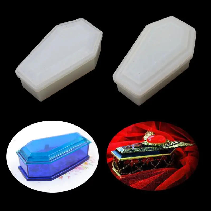 DIY Vampire Coffin Resin Casting Storage Box Mould Silicone Coffin Box Mold Resin Casting Craft Halloween Jewelry Tools
DIY Vampire Coffin Resin Casting Storage Box Mould Silicone Coffin Box Mold Resin Casting Craft Halloween Jewelry Tools