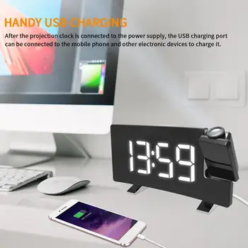 Projection Alarm Clock Digital Date Snooze Function Backlight Rotatable Wake Up Projector Multifunctional Led Clock Fast Ship
Projection Alarm Clock Digital Date Snooze Function Backlight Rotatable Wake Up Projector Multifunctional Led Clock Fast Ship