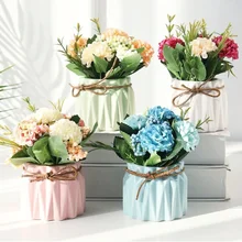 ArtificialFlower PinkHydrangea PottedPlant Small FreshGreen Fake Grass Bonsai HomeDesktop Decoration Artificial Flower with Vase
ArtificialFlower PinkHydrangea PottedPlant Small FreshGreen Fake Grass Bonsai HomeDesktop Decoration Artificial Flower with Vase
