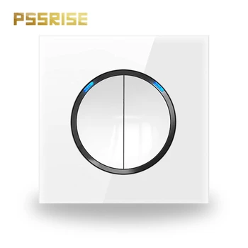 G11 PSSRISE 2 Gang 2 Way Round Wall Switch Push-button Switch Light Switch Luxury Crystal Tempered Glass Panel LED Light 16A
G11 PSSRISE 2 Gang 2 Way Round Wall Switch Push-button Switch Light Switch Luxury Crystal Tempered Glass Panel LED Light 16A