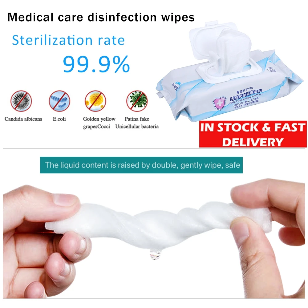 2020 New Wet 80pcs/Pack Disinfection Portable Alcohol Swabs Pads Wipes Antiseptic Cleanser Cleaning Sterilization First Aid Home
2020 New Wet 80pcs/Pack Disinfection Portable Alcohol Swabs Pads Wipes Antiseptic Cleanser Cleaning Sterilization First Aid Home