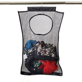 Wall-mounted Hanging Storage Bag Laundry Hamper Bag Dirty Pocket Clothes Sundries Mesh Grid Perspective Storage Bags
Wall-mounted Hanging Storage Bag Laundry Hamper Bag Dirty Pocket Clothes Sundries Mesh Grid Perspective Storage Bags