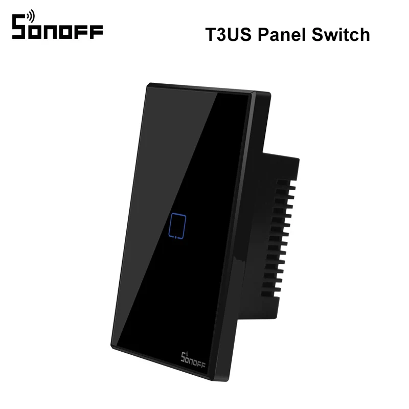 SONOFF T3 Smart Wifi Wall Light US Switch Black 120 Type With Border 1/2/3 Gang 433 RF/APP/Touch Control Works With Google Home
SONOFF T3 Smart Wifi Wall Light US Switch Black 120 Type With Border 1/2/3 Gang 433 RF/APP/Touch Control Works With Google Home