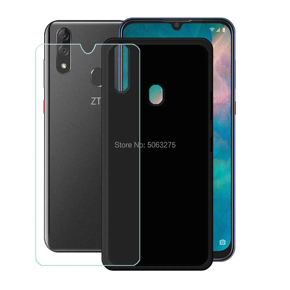 Чехол для ZTE BLADE 10 Prime из закаленного стекла мягкий силиконовый чехол телефона с