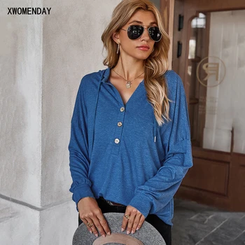 Autumn Spring Blouses Clothes Fashion Casual Loose Solid Green Long Sleeve Button Up Hoody Tops And Shirts For Women 2020 New
Autumn Spring Blouses Clothes Fashion Casual Loose Solid Green Long Sleeve Button Up Hoody Tops And Shirts For Women 2020 New