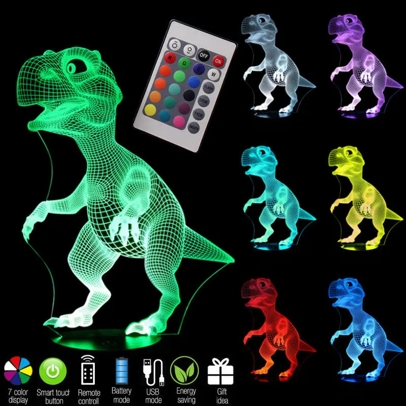Creative Table Lamp Jurassic Dinosaur Decoration Atmosphere Touch Control Night Light Desk Light 3D LED Home Decor Gifts
Creative Table Lamp Jurassic Dinosaur Decoration Atmosphere Touch Control Night Light Desk Light 3D LED Home Decor Gifts