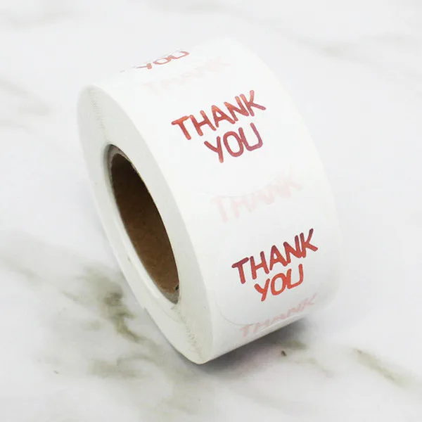 Variety of New Arrivals 500pcs 1'' Round Red Bronzing & Gold Thank You Label Seals sticker for business handmade Baking Package 
Variety of New Arrivals 500pcs 1'' Round Red Bronzing & Gold Thank You Label Seals sticker for business handmade Baking Package