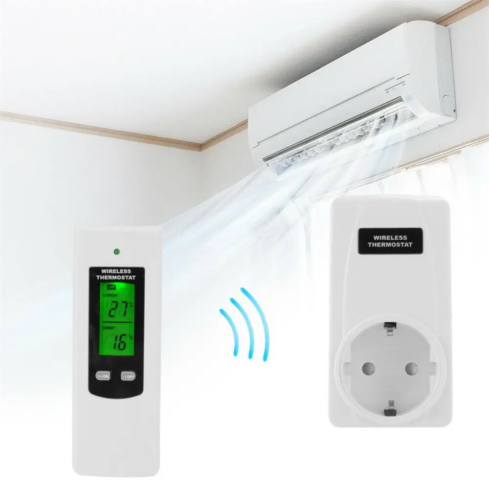 Hot Wireless Thermostat RF Plug Digital Infrared Heating Temperature Sensor Controller PLD
Hot Wireless Thermostat RF Plug Digital Infrared Heating Temperature Sensor Controller PLD