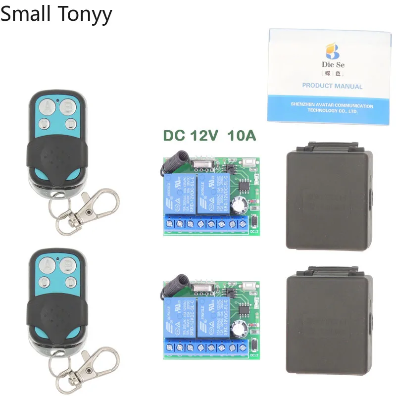 DC12V 10Amp 2CH 2 gangs 433MHz rf Remote Control Switch Wireless Relay Receiver for Garage\ Lighting\ Electric Door Controller
DC12V 10Amp 2CH 2 gangs 433MHz rf Remote Control Switch Wireless Relay Receiver for Garage\ Lighting\ Electric Door Controller