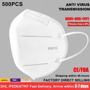 500PCS KN95 Face Mask N95 FFP2 PM2.5 Anti Pollution Mask Filter Non-woven Disposable Masks For Germ Dust Protection Pack
500PCS KN95 Face Mask N95 FFP2 PM2.5 Anti Pollution Mask Filter Non-woven Disposable Masks For Germ Dust Protection Pack