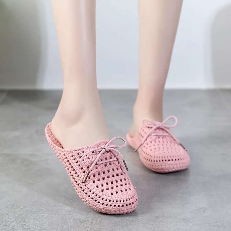 Фото 2022 летняя обувь женские тапочки Новое поступление комнатные сандалии однотонные