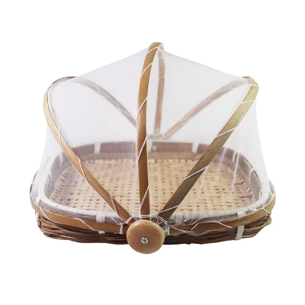 Bamboo Woven Dustpan Dust-proof and Anti-mosquito Storage Basket Drying Basket With Cover for Vegetable Fruit
Bamboo Woven Dustpan Dust-proof and Anti-mosquito Storage Basket Drying Basket With Cover for Vegetable Fruit