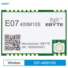 CC1101 410-450MHz 10dBm 1.5km SPI Wireless RF Module SOC Sub GHz RFIC Transceiver IPEX Stamp Hole DIY Receiver IoT E07-400M10S
CC1101 410-450MHz 10dBm 1.5km SPI Wireless RF Module SOC Sub GHz RFIC Transceiver IPEX Stamp Hole DIY Receiver IoT E07-400M10S