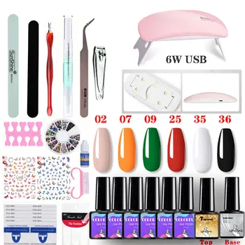 Lghzlink Manicures Nail Sticker Gel Nail Polish Set With UV Lamp Soak Off Manicure Tools Set electric Nail Art For Nail Tools
Lghzlink Manicures Nail Sticker Gel Nail Polish Set With UV Lamp Soak Off Manicure Tools Set electric Nail Art For Nail Tools