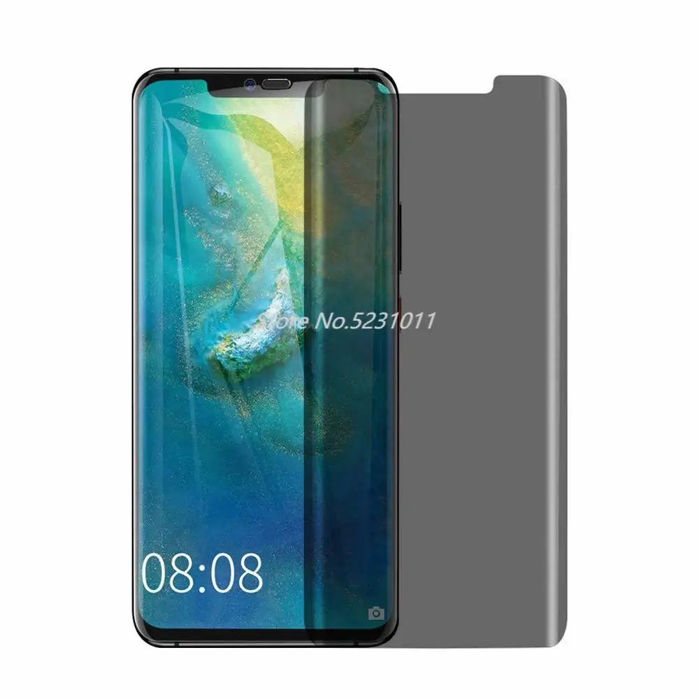 Фото 99D Full Cover Privacy Screen Protector For HuaWei Mate 20 30 Pro Anti-Spy Tempered Glass P30 Anti Glare Protective Film | Мобильные