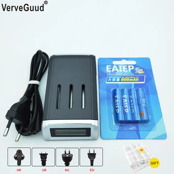 VerveGuud Smart Intelligent LCD Display Battery Charger Charge For AA/AAA NiCd NiMh Battery + 4Pcs aaa Rechargeable Batteries
VerveGuud Smart Intelligent LCD Display Battery Charger Charge For AA/AAA NiCd NiMh Battery + 4Pcs aaa Rechargeable Batteries