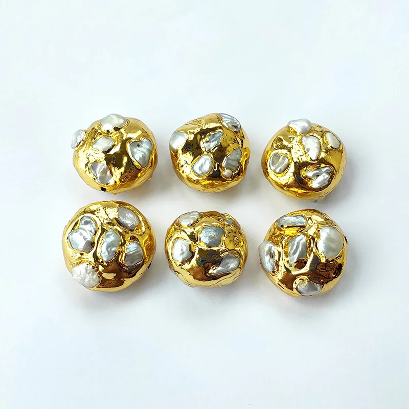 8Pcs New Design Natural Pearl Loose Beads Pearl,Pearl connectors Spacer Beads DIY Making Jewelry Findings BD381 
8Pcs New Design Natural Pearl Loose Beads Pearl,Pearl connectors Spacer Beads DIY Making Jewelry Findings BD381