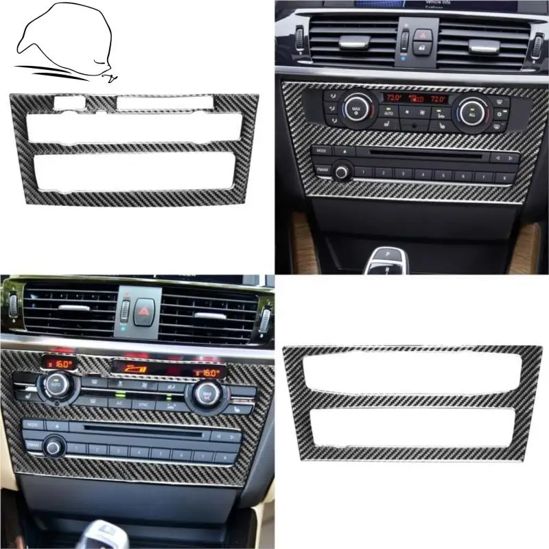Панель управления CD из углеродного волокна для BMW F25 X3 F26 X4, кнопка регулировки кондиционера, крышка рамы, наклейка, автомобильные аксессуары
Панель управления CD из углеродного волокна для BMW F25 X3 F26 X4, кнопка регулировки кондиционера, крышка рамы, наклейка, автомобильные аксессуары