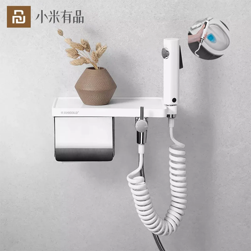 2020 Youpin Tissue Rack With Spray Gun Tissue Holder Flushing Function Large Capacity Storage Bathroom for Smart Home Gift
2020 Youpin Tissue Rack With Spray Gun Tissue Holder Flushing Function Large Capacity Storage Bathroom for Smart Home Gift