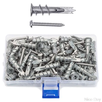 1Box Zinc Alloy Self Drilling Board Anchors M4.2x30 Tapping Screws Storage Box My20 20 Drophip
1Box Zinc Alloy Self Drilling Board Anchors M4.2x30 Tapping Screws Storage Box My20 20 Drophip