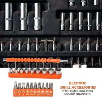 21pcs Universal Flexible Soft Shaft Extension Screwdriver Bit Holder Connector Multifunctional Repair Rod Tool Supplies
21pcs Universal Flexible Soft Shaft Extension Screwdriver Bit Holder Connector Multifunctional Repair Rod Tool Supplies