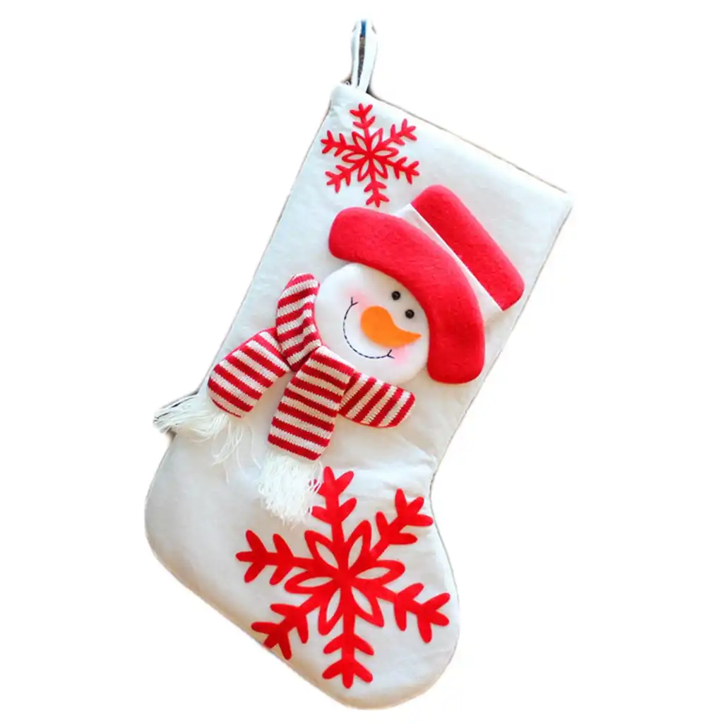 christmas santa socks candy gift bag ornament party xmas tree