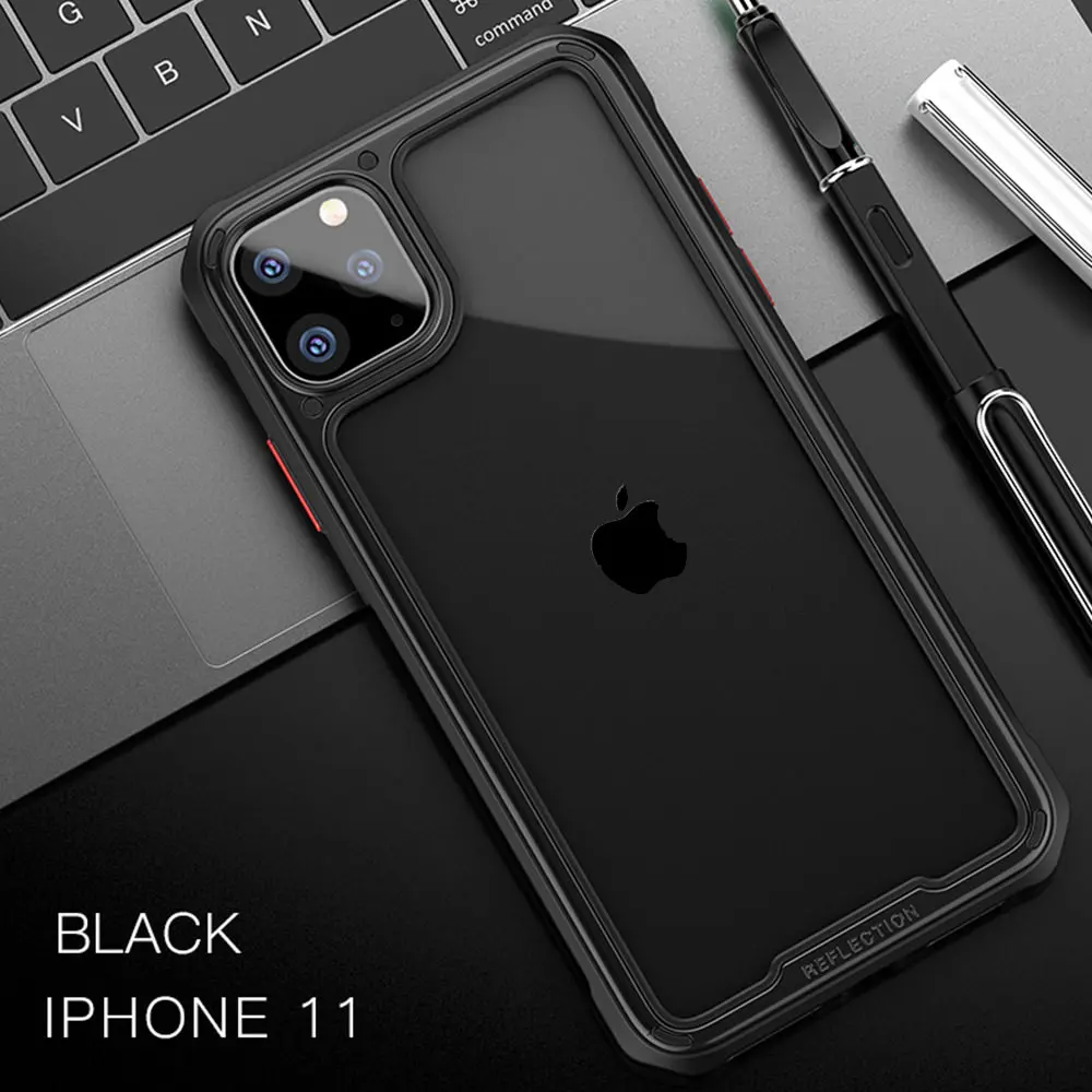 LAPOPNUT Hybrid Clear Transparent Shockproof Protective Phone Case for Iphone 11 Pro Max PC Back Panel Soft Silicone Frame Cover
LAPOPNUT Hybrid Clear Transparent Shockproof Protective Phone Case for Iphone 11 Pro Max PC Back Panel Soft Silicone Frame Cover