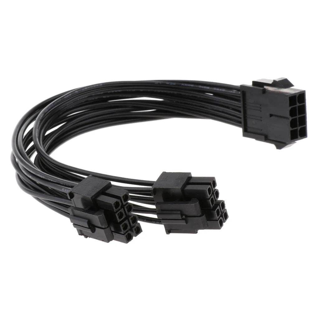 CPU 8 Pin to 2 x CPU 8 Pin (4+4) Motherboard CPU Power Adapter Y-splitter Extension Cable CPU 8 Pin to 2 x CPU 8 Pin (4+4) Motherboard CPU Power Adapter Y-splitter Extension Cable