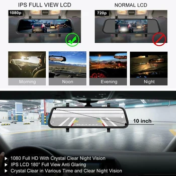 10 Inch Dual Lens HD1080P Car DVR Dash Cam Touch Screen Night Vision G Sensor US
10 Inch Dual Lens HD1080P Car DVR Dash Cam Touch Screen Night Vision G Sensor US