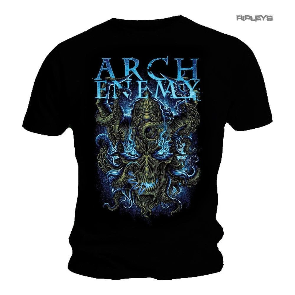 Официальная футболка ARCH ENEMY Death Metal Blue Demon Destruction Plague все размеры | Мужская одежда