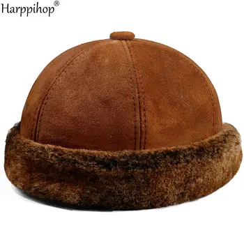 Winter leather hat integrated melon leather hat thick warm sheepskin landlord hat sailor leather no brim round hat
Winter leather hat integrated melon leather hat thick warm sheepskin landlord hat sailor leather no brim round hat