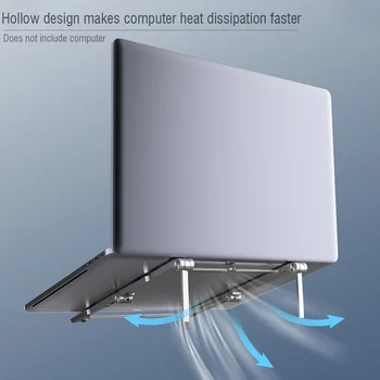 Zinc Alloy Adjustable Height Cooling Bracket Non Slip Home Office Tablet Computer Portable Foldable Laptop Stand Accessory
Zinc Alloy Adjustable Height Cooling Bracket Non Slip Home Office Tablet Computer Portable Foldable Laptop Stand Accessory