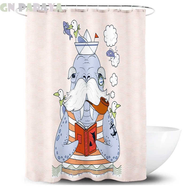 Cartoon whale pink Bath Curtains Waterproof Polyester Fabric cute kids fashion Shower Curtains Screen with Hooks Accessories
Cartoon whale pink Bath Curtains Waterproof Polyester Fabric cute kids fashion Shower Curtains Screen with Hooks Accessories