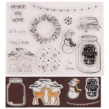 Christmas Snowman Transparent Clear Silicone Stamp/Seal For DIY Scrapbooking/photo Album Decorative Clear Stamp Sheets 
Christmas Snowman Transparent Clear Silicone Stamp/Seal For DIY Scrapbooking/photo Album Decorative Clear Stamp Sheets