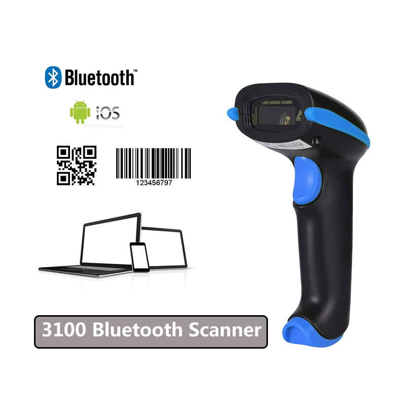 Portable Scanner Laser Scanner Wireless Bluetooth 1D/2D QR Bar Code Reader With Storage Compatibility System for IOS Android IPA
Portable Scanner Laser Scanner Wireless Bluetooth 1D/2D QR Bar Code Reader With Storage Compatibility System for IOS Android IPA