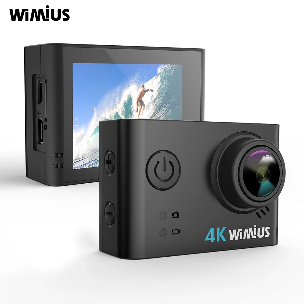 Wimius Action Camera Ultra HD 4K / 30fps 30 Meters Underwater Waterproof Cam Helmet Vedio go Sport pro Cam 170D Video Record 
Wimius Action Camera Ultra HD 4K / 30fps 30 Meters Underwater Waterproof Cam Helmet Vedio go Sport pro Cam 170D Video Record