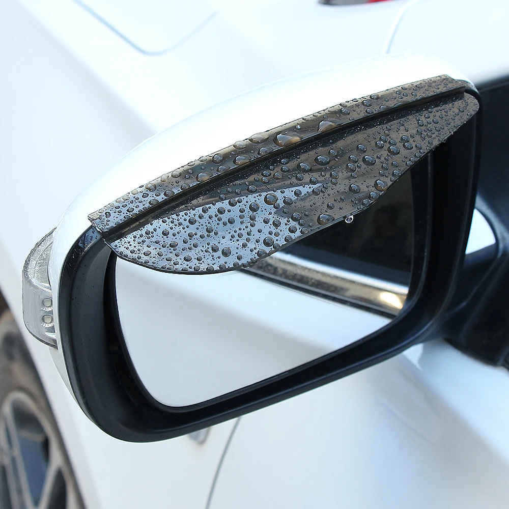 Фото 1 пара автомобилей зеркало заднего вида дождь бровей солнцезащитный козырек для