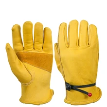 Rękawice motocyklowe ze skóry wołowej kierowcy Windroof Anti Cold Anti Snowboard piesze wycieczki polowanie MOTO skórzane rękawiczki dla mężczyzn(China)