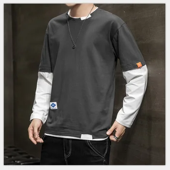 Long sleeve fake two T-shirts Large shirt men's Clothing Men's Fashion 2020 new large size T-shirts 
Long sleeve fake two T-shirts Large shirt men's Clothing Men's Fashion 2020 new large size T-shirts