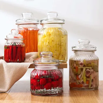 1Pc Kitchen Glass Storage Containers Transparent Food Storage Jar Bottle Seal Plug Clear Food Container Wine Pickle Jar
1Pc Kitchen Glass Storage Containers Transparent Food Storage Jar Bottle Seal Plug Clear Food Container Wine Pickle Jar